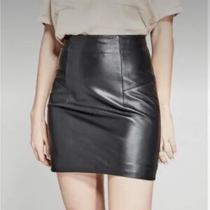 Marciano by GUESS Lamb Leather Skirt
